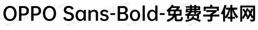 OPPO Sans-Bold字体转换